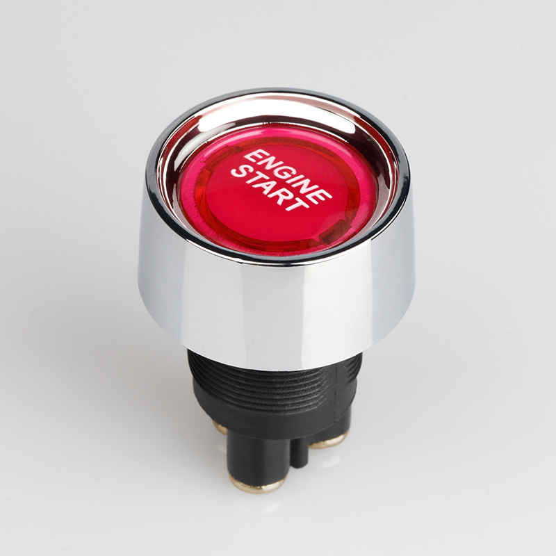 Universal Dc 12V Red Illuminated Truck Bus Car Start Engine Button For Ignition Starter Switch