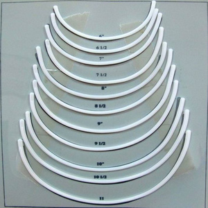 High quantity u shaped bra wire plastic bones wire bra frame for underwear accessories bra steel wire