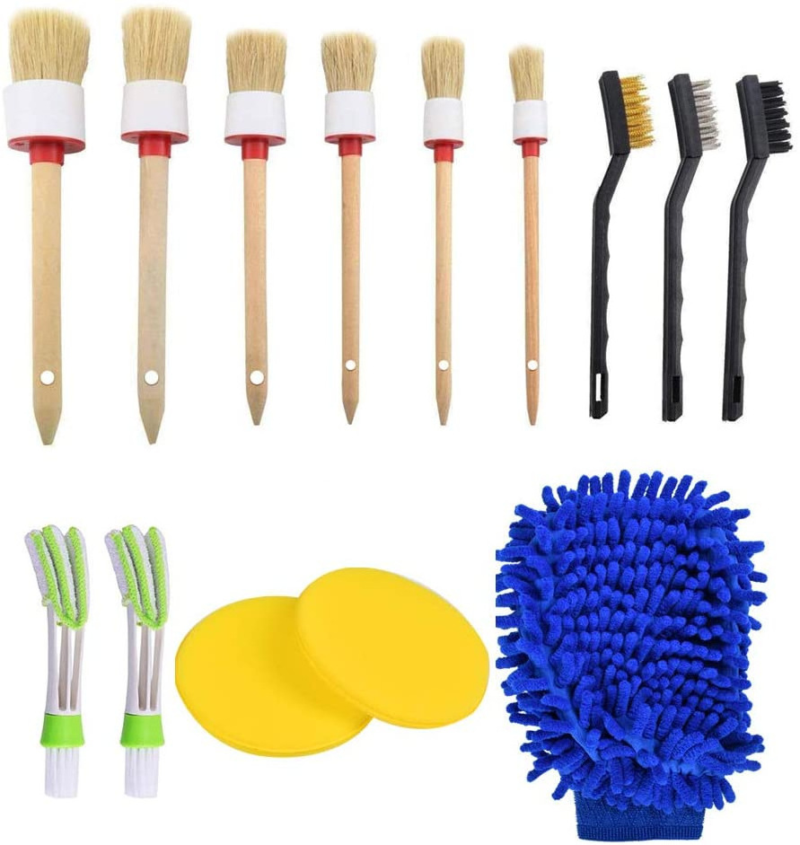 13 Pcs Car Detailing Cleaning Brush for Auto Interior Washing Kit