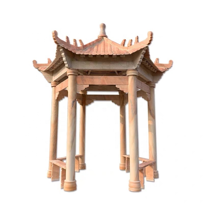 China supplier custom outdoor modern gazebo hot sale outdoor large marble gazebos marble gazebo wedding decorations with column