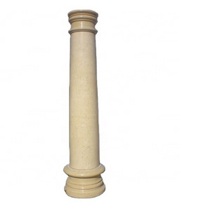 Interior stone columns, granite pedestal, column flowers egyptian symbol design sandstone marble column