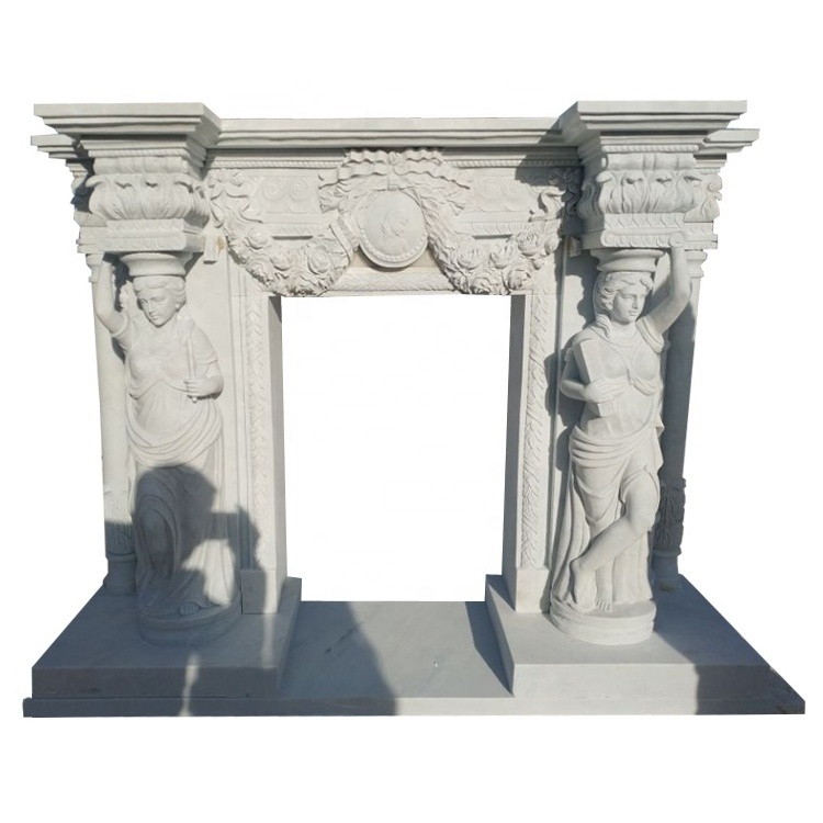 Carved stone china marble fireplace surround marble fireplace surround guang dong marble fireplace mantle modern design