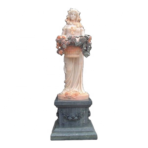 Good price marble statue lady statue for hot sale natural stone white marble our lady fatima statue