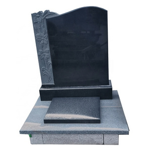 Hot sale cheap granite tombstone absolute black granite headstone granite tombstone slabs butterfly headstones