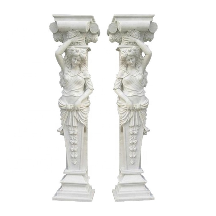 Baoding pedestal, marble pedestal sculpture, marble pedestal base custom granite stone gate pillar design