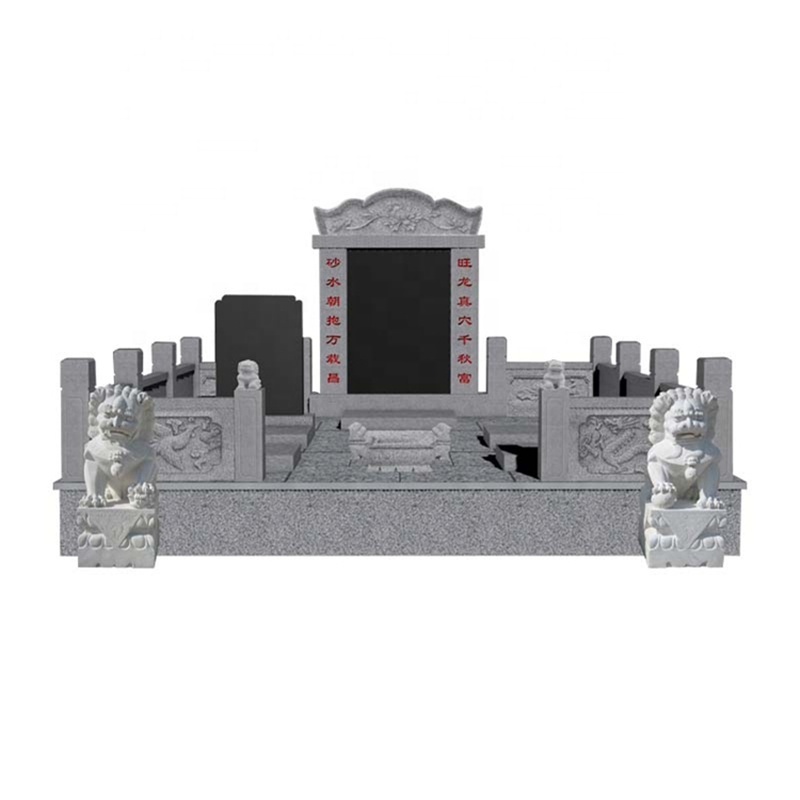 Monument headstone with vase headstones for children dark gray granite headstone