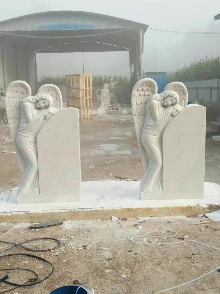 Granite Monument Headstone Tombstone shanxi black granite carving tombstone memorial stones for graves headstones