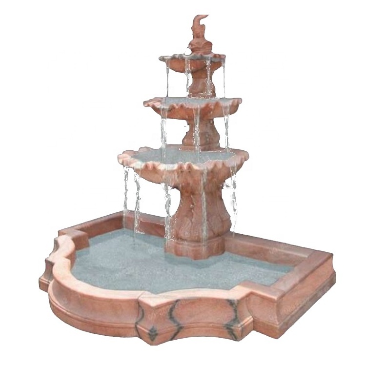 Dubai water fountains pool waterfall fountains virgin mary marble water fountain with figure statue orpheus