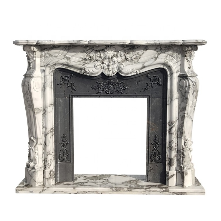 Fireplace mantel dark marble camino fireplace surround nordic custom made marble solid fireplace mantel