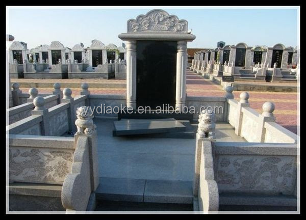 Granite Monument Headstone Tombstone shanxi black granite carving tombstone memorial stones for graves headstones