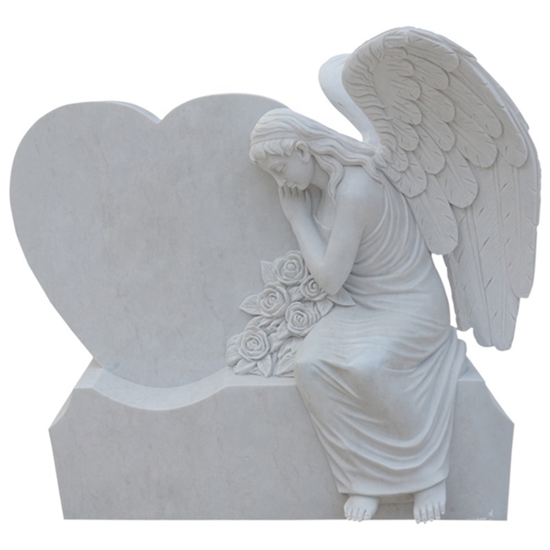 China black granite tombstone marble angel headstone memorial tombstone black tombstones and monuments