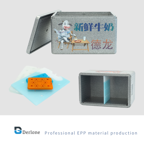 pp cold chain packing foldable mini Epp insulation cooler box