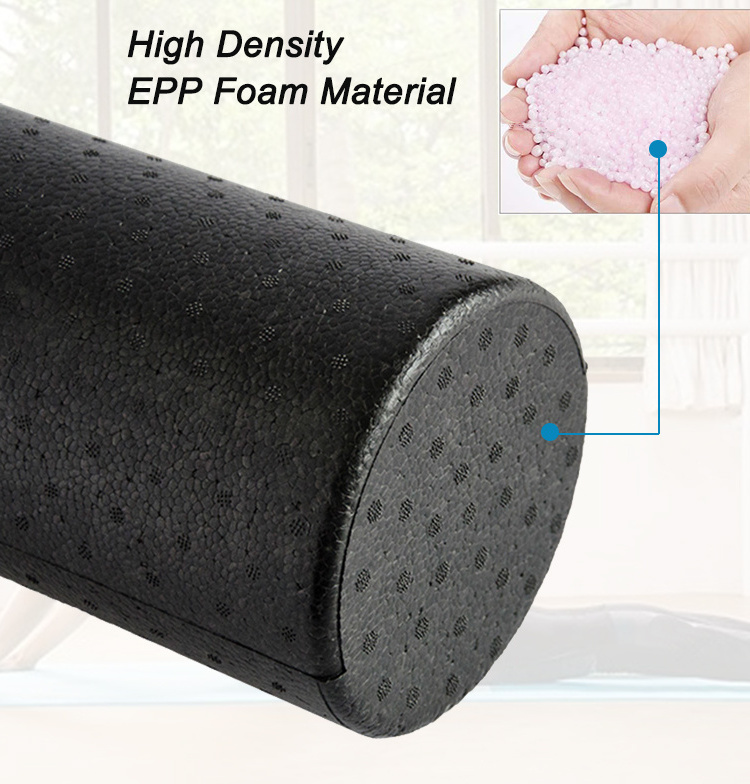 30cm Wholesale High Density EPP Custom Printed Round Foam Rollers For Fitness