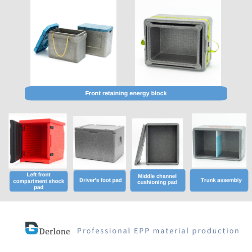 pp cold chain packing foldable mini Epp insulation cooler box