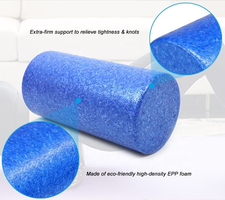 30cm Wholesale High Density EPP Custom Printed Round Foam Rollers For Fitness