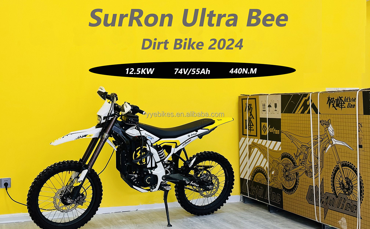 Surron LBX Dirt Bike Electric 74v 12500w Best E Powered Electric Dirt Bike Motorbike Electric Motocross Bike 12.5KW Ultra Bee