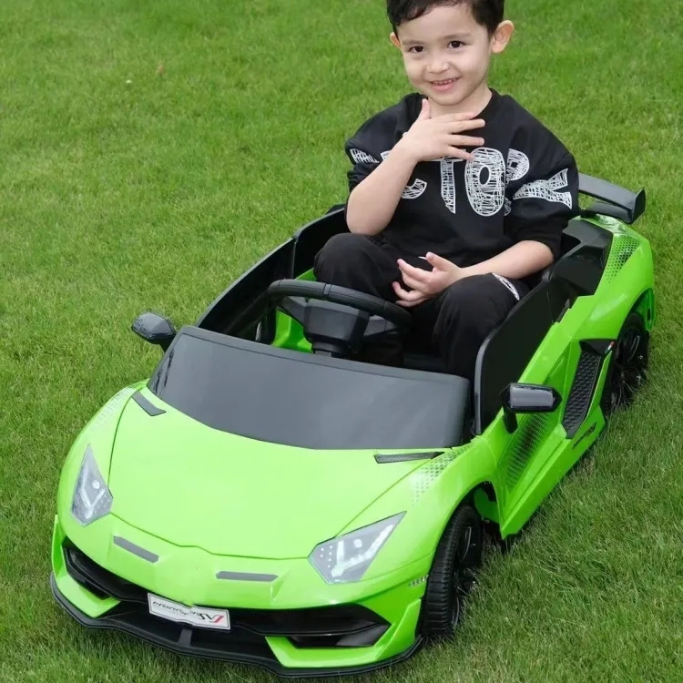 Licensed kids ride on car new design children toy baby vehicle 12v battery Lamborghini electric kids car 4WD toy car