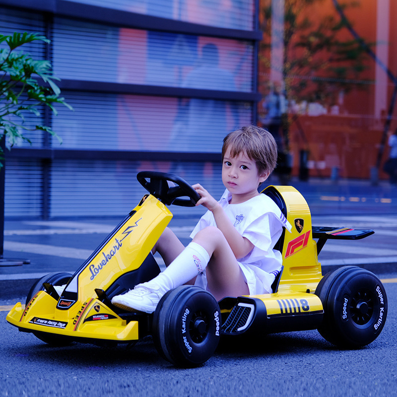 New Style Go Kart Electric Karting Cars Race Go Kart For Child Big Size 12V Kids Electric Car Adult Can Ride On Car