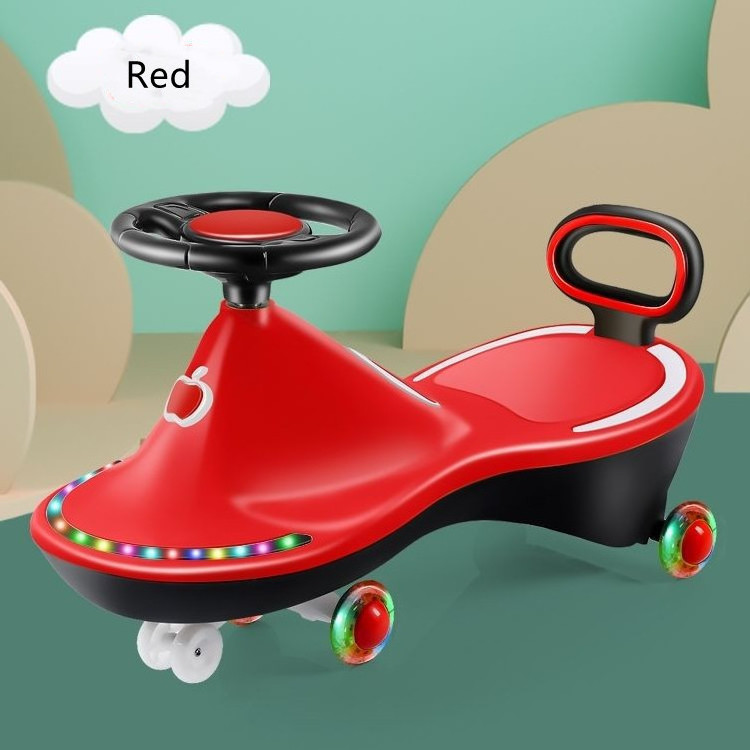 China Factory Sale Children's twist car universal wheel anti-rollover 1year-old baby adult can sit toy Niuniu swing slippery car