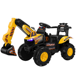 Vietnam New multifunction children's electric excavator 2.4G remote control rc children ride on excavator kids electric car toy