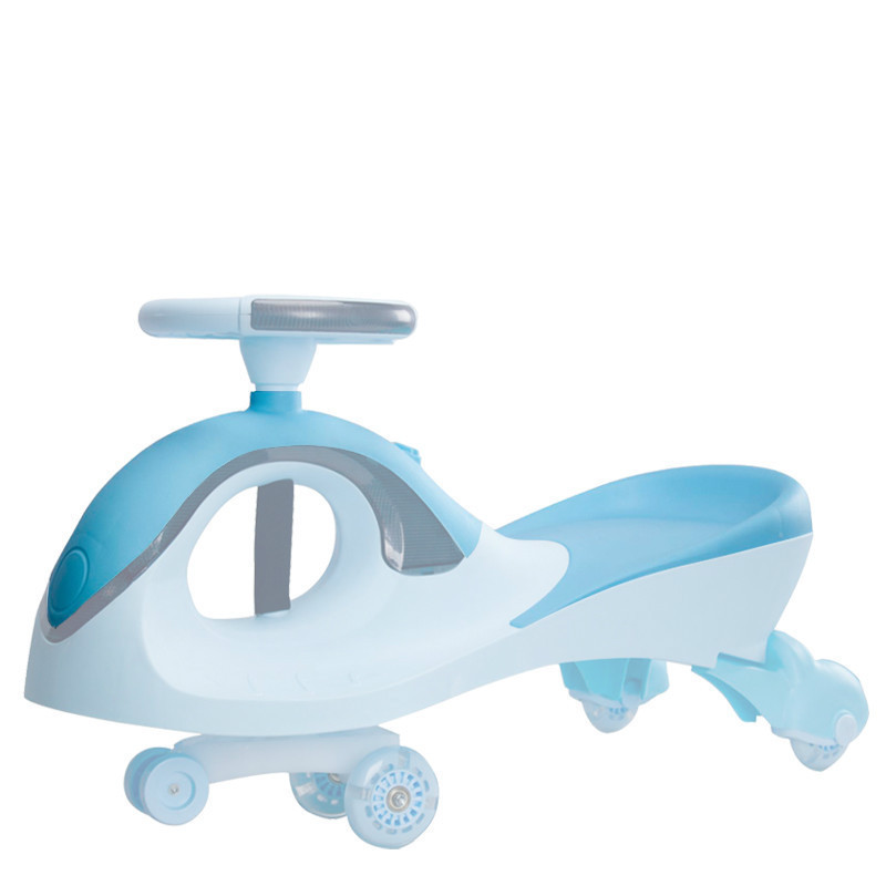 Nice Quality Pu Wheel Mute  Wheel Baby Rolling Swing Car With Music And Light For Children Kids Ride On Twist Plasma Toy Car