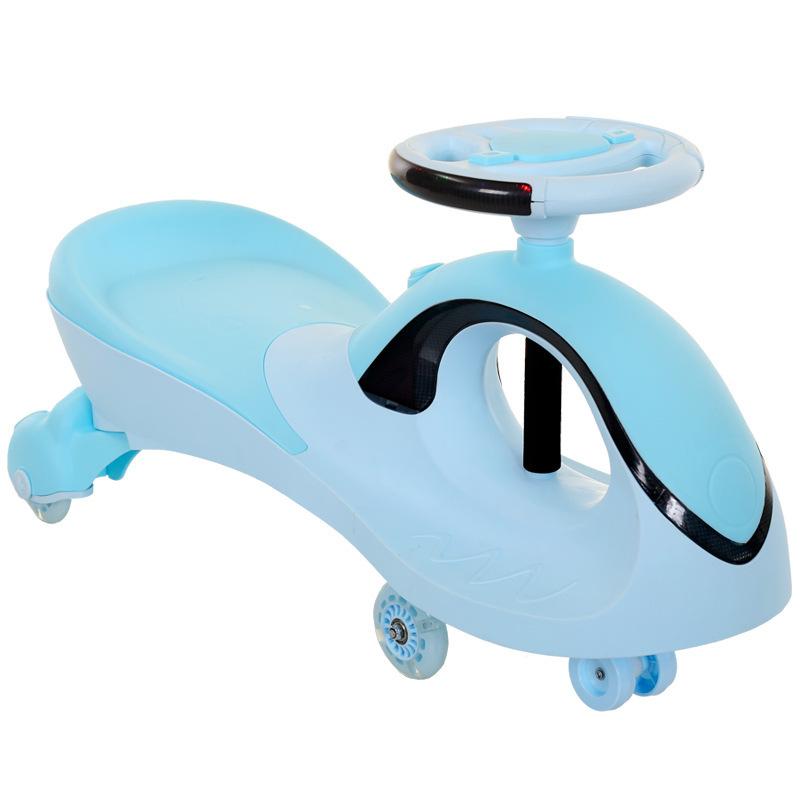 Nice Quality Pu Wheel Mute  Wheel Baby Rolling Swing Car With Music And Light For Children Kids Ride On Twist Plasma Toy Car