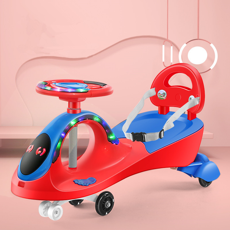 ride on toys 2-8 years old kid's toy car swing car baby swing car with push bar