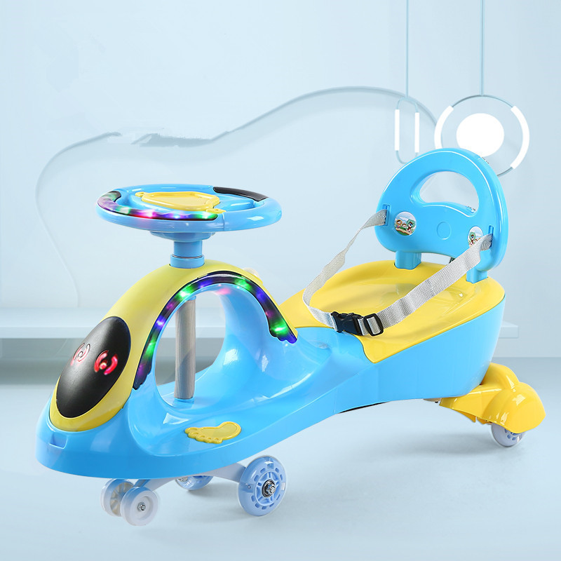 ride on toys 2-8 years old kid's toy car swing car baby swing car with push bar