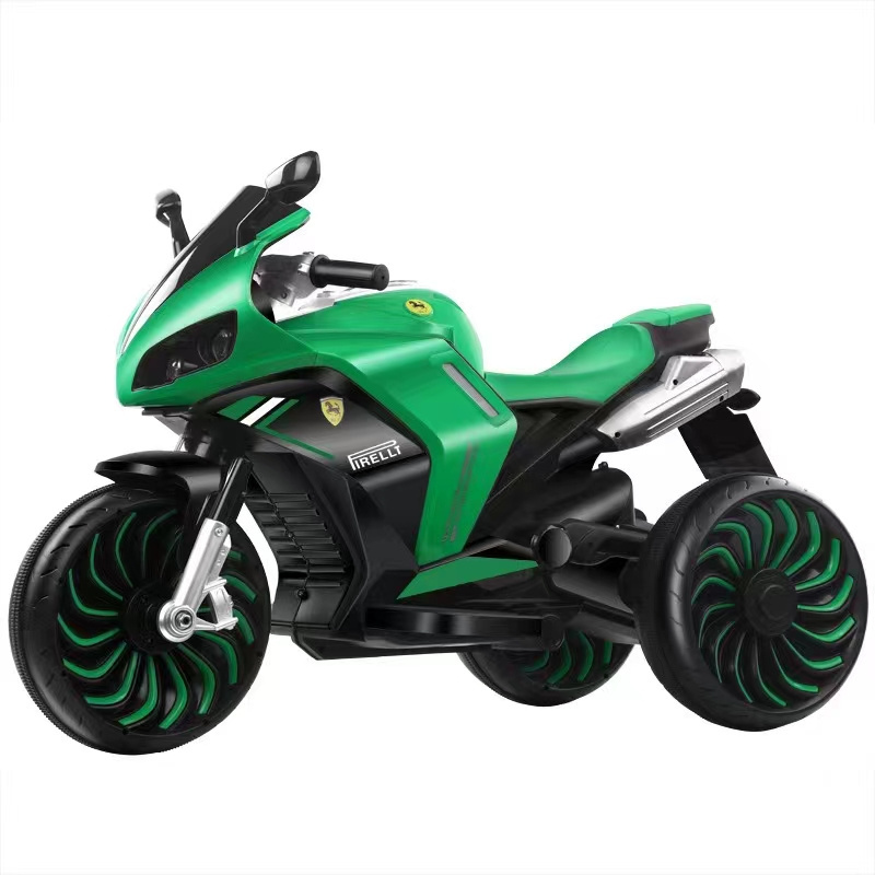 Big size children's motorbike 3 wheel battery power with light music remote control kids electric motorcycle 3 wheel