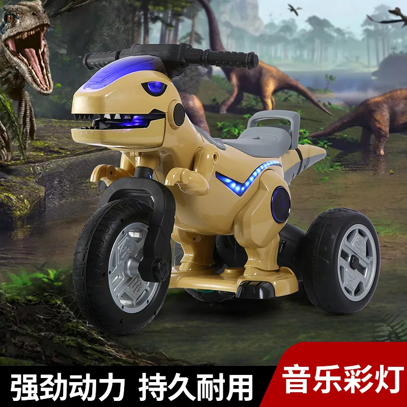 Dinosaur motorbike three wheel battery power popular kids toy car high quality kids ride on motorcycle for sale