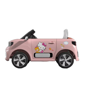 Super September carro electrico nios 24 wholesale 2 seats pink car toys girls electric car remote control Ride on Car for Kids