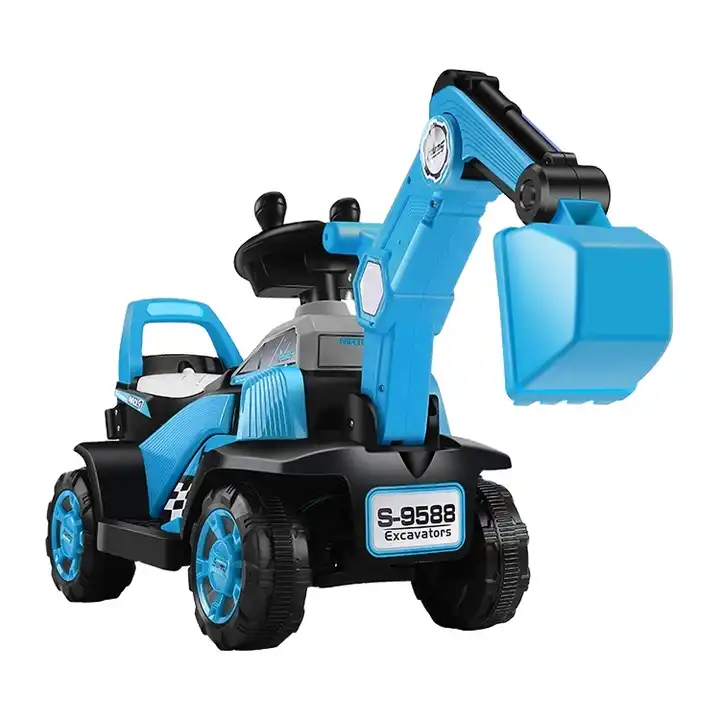 Hot popular ride on toy excavator for kids ride on tractor electric 12V/24V ride-on cars big excavator car Removable Digger