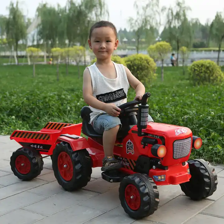 Electric  12v Children's Car Tractor  Made In China 4 Wheel Ride On Toy Car Remote Control Toy Car With Bucket