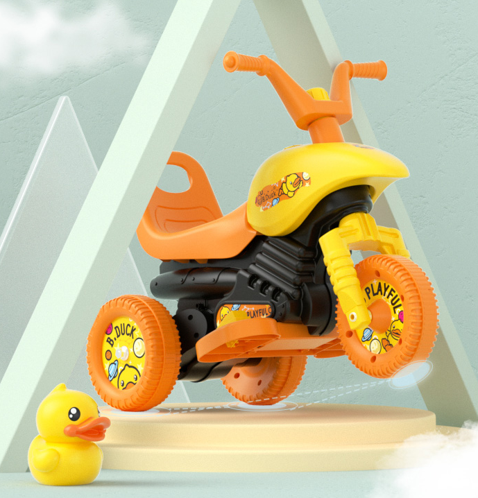 Kids Beetle Car + Yellow Duck Car Electric motorcycle electric toy kids 3 wheels Ride On Car