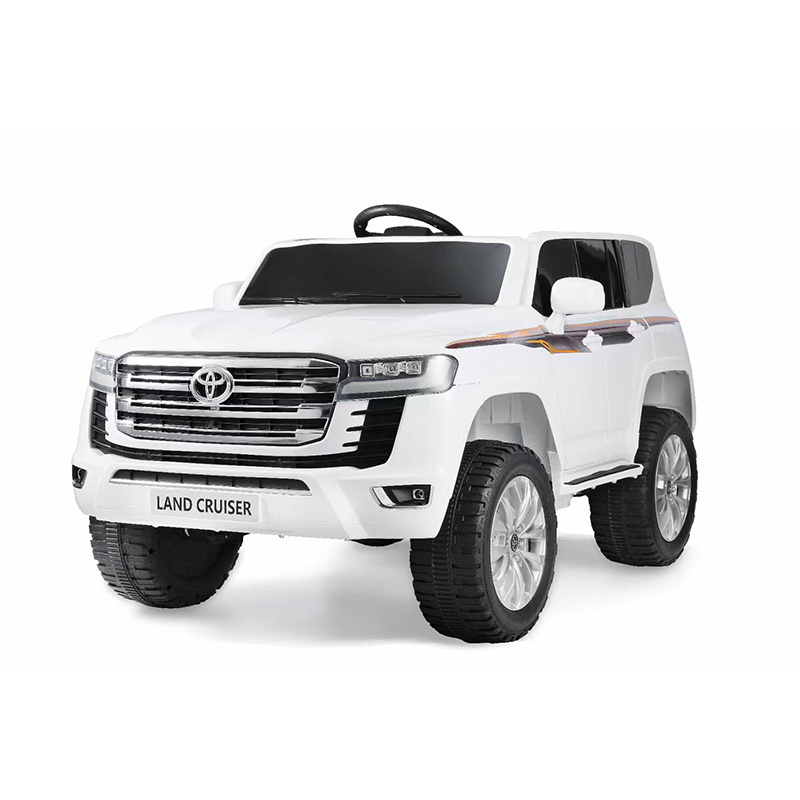 Licesed Land Cruiser Children's Electric Car Off-Road Toy Vehicle Big Size Double Seat 4 Wheels Drive Battery Plastic Car