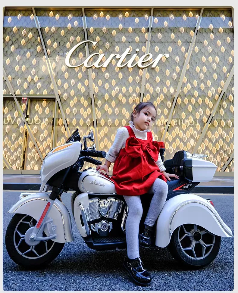 New model children's motorcycle electric power 12V7 three wheel big size with bluetooth kids ride on motorcycle