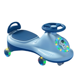 2023 Top Selling Cheap Children Plastic Swing Car Kids Ride On Car With Music and Light PP wheel For Baby Ride On Toy