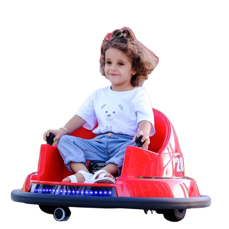 2022 Children Electric Bumper Car For Kids To Drive With Remote Control 12V Electric Cars Ride on Toys 360 Spin With Music