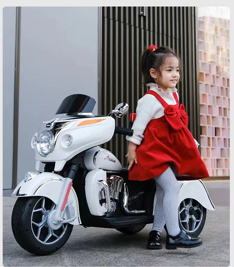 New model children's motorcycle electric power 12V7 three wheel big size with bluetooth kids ride on motorcycle