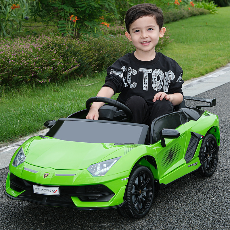 Licensed kids ride on car new design children toy baby vehicle 12v battery Lamborghini electric kids car 4WD toy car