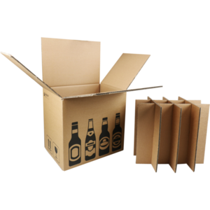 Custom high quality shipping packaging boxes corrugated boxes for 3 wine bottle  packaging