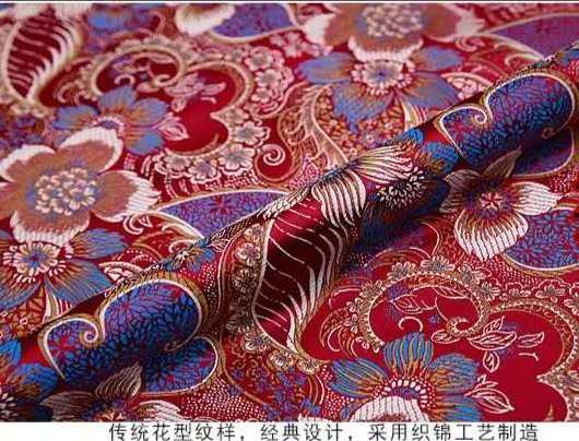 chinese brocade  for dress  damask  jacquard fabric 3D pattern jacquard fabric