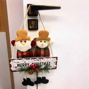 Christmas Decorative Door Hanging Pendant Snowman Gift Doll Ornament Bell