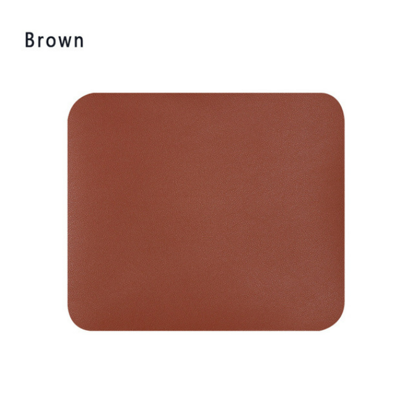 Fashion new arrival desk cushion PU leather comfortable anti slip computer mice mat mouse pad