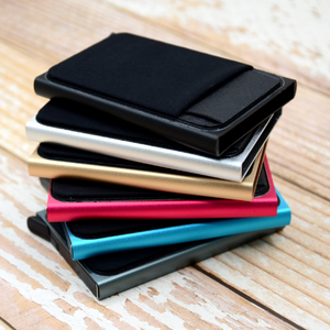 Ready Stock Leather Wallet RFID Wallet Quick Card Access Blocking Pop Up Card Holder with Lycra credit card Holder