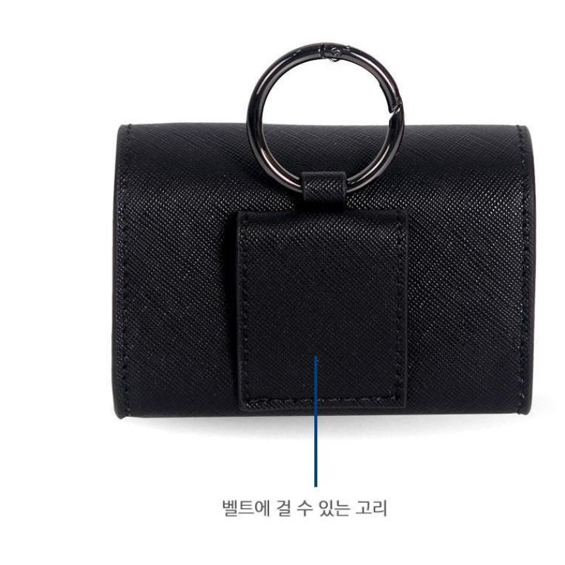 2023 New Style Magnet PU Leather Golf Pouch Gift Golf Ball Tees Display Holder Golf Ball Bags For Men Women