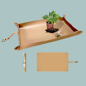 Foldable Gardening Mat Plant Repotting Mat PU Leather Indoor Plant Transplanting Mats Gardening Pad