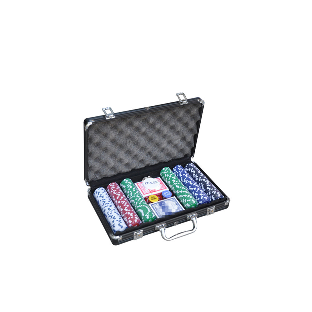 300 pcs poker chip set in cheap aluminum case