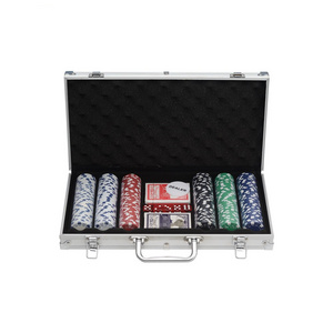 300 pcs poker chip set in cheap aluminum case