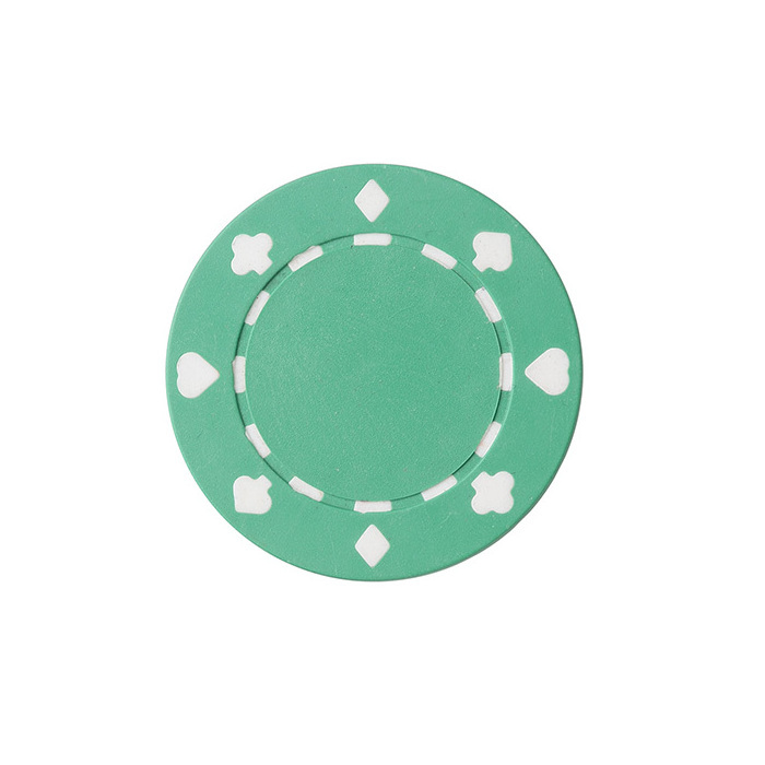 one color light Recycled plastic 4g poker chip